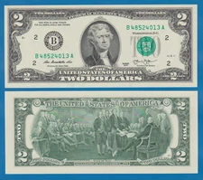 United States 2 Dollar 2013 UNC P 538 "B" NEW YORK US USA