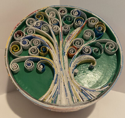 Quilling Paper Handmade Trinket Gift box Tree