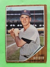 1962 Topps Baseball Gary Geiger #117 Boston Red Sox