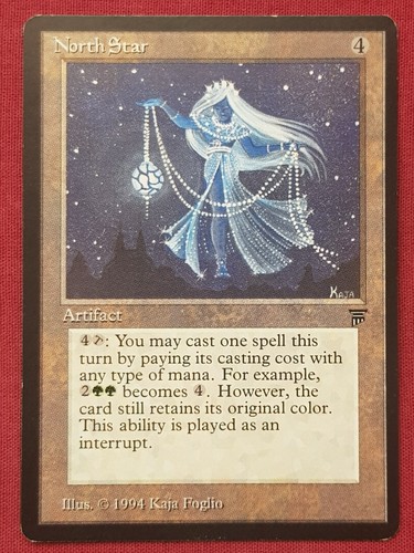 Magic The Gathering LEGENDS NORTH STAR artifact card MTG
