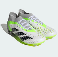 adidas Predator Accuracy.2 FG Firm Ground Soccer Cleats White/Green GZ0028