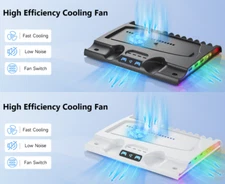 For PS5 Slim Console Cooling Fan Game Card Stand Accessories Fast Charging Dock