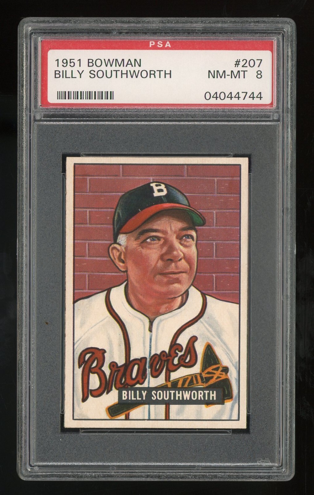 1951 Bowman #207 Billy Southworth PSA 8 NM-MT