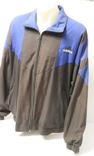 Vintage Adidas Equipment Black & Blue Tracksuit Jacket - Size Large - Picture 2 of 12