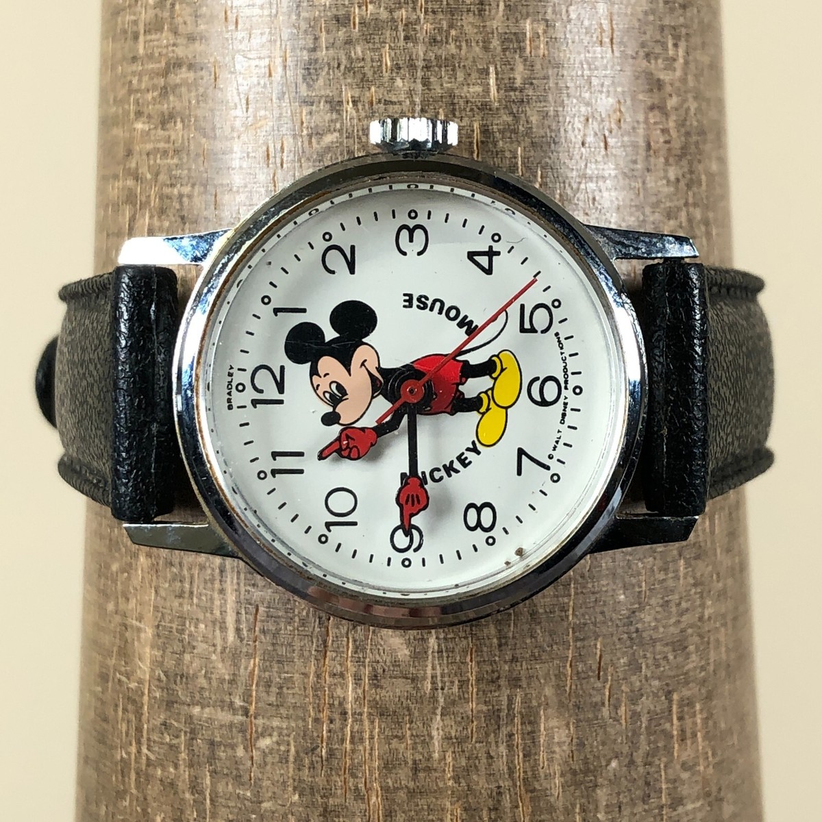 Bradley Disney Women Mickey Mouse Dial Leather 29mm