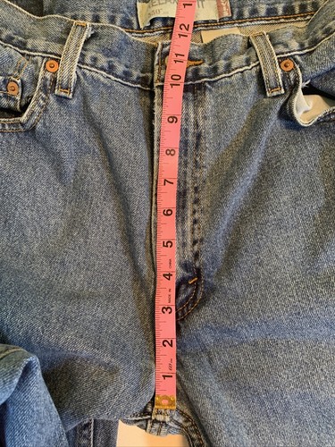 Levi's Mens 36x32 550 Relaxed Fit Straight Leg Jeans Blue Denim Casual Pants - Picture 8 of 10