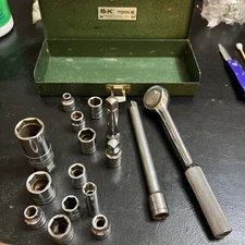 S-K Tools 3/8”  6 Point Metric Socket Set 16 Pieces Plus Metal Box