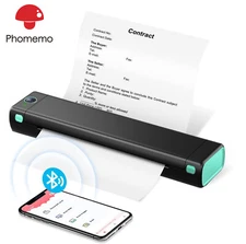 Portable Wireless A4 Bluetooth No-Ink Thermal Printer for Travel Phomemo M08F