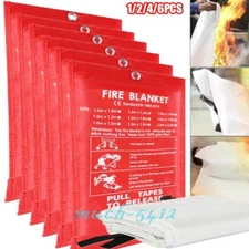 Large FIRE BLANKET Fiberglass, Fire Extinguishing Blanket 59''x59'', 47''x47''