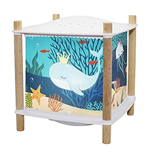 Trousselier 6042BL Lanterna ReVOLUTION Motivo Oceano, Blu, 17.5 x 18.6 x 17.5 cm