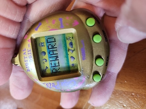 2 Giga Pets Floppy Frog & Digital Doggie Tiger Electronics 1997 Trabajo Leer - Imagen 15 de 19