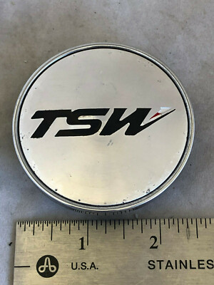 TSW Wheels Machined & Chrome Wheel Rim Hub Dust Cover Center Cap C-D31