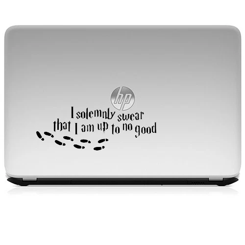 Calcomanía adhesiva I Solemnly Swear That I Am up to No Good for Macbook Laptop Car Foto 3 de 4