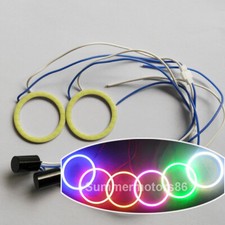2x Small 40mm 24leds Super Bright Cob Led Angel Eyes Halo Ring Light 12v Diy Car