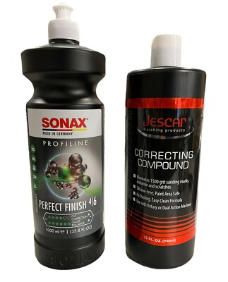 Sonax Perfect Finish Polish & Jescar Correcting Compound 32oz
