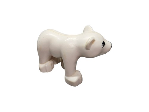 Lego Duplo Polar Bear Cub Figure White - Picture 3 of 6