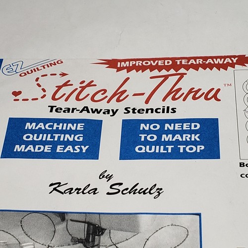EZ Quilting Stitch-Thru Tear Away Schablonen 15 kleine Kabel Bordüre Design #6102 - Bild 2 von 8