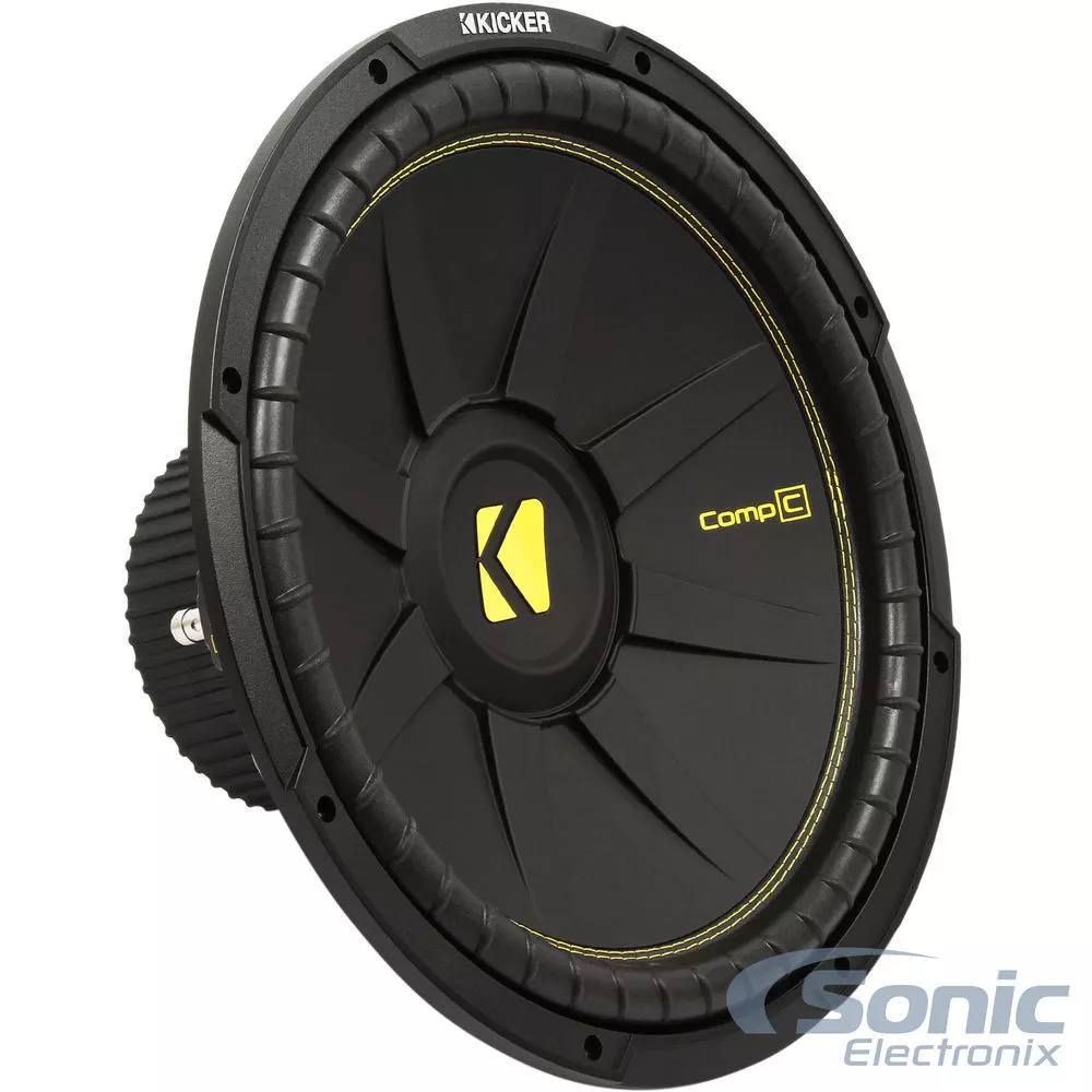 KICKER CompC CWCS154 1200W 15 Inch Dual 4-Ohm Car Subwoofer Sub