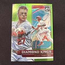 2022 Panini Donruss Optic Tyler O'Neill Diamond Kings Lime Green Prizm Cardinals