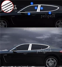For Porsche Panamera brachyaxis 10-2016 Silver Windows Strip Sill Molding Cover