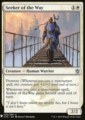 Magic the Gathering MTG Seeker of the Way (221) Mystery Booster   NM