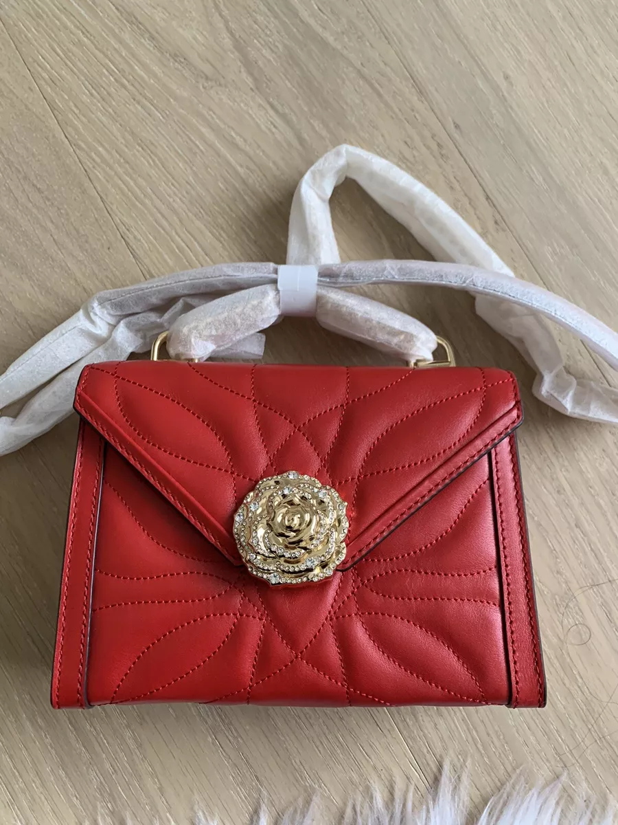 Michael michael kors whitney large petal quilted leather convertible shoulder top bag