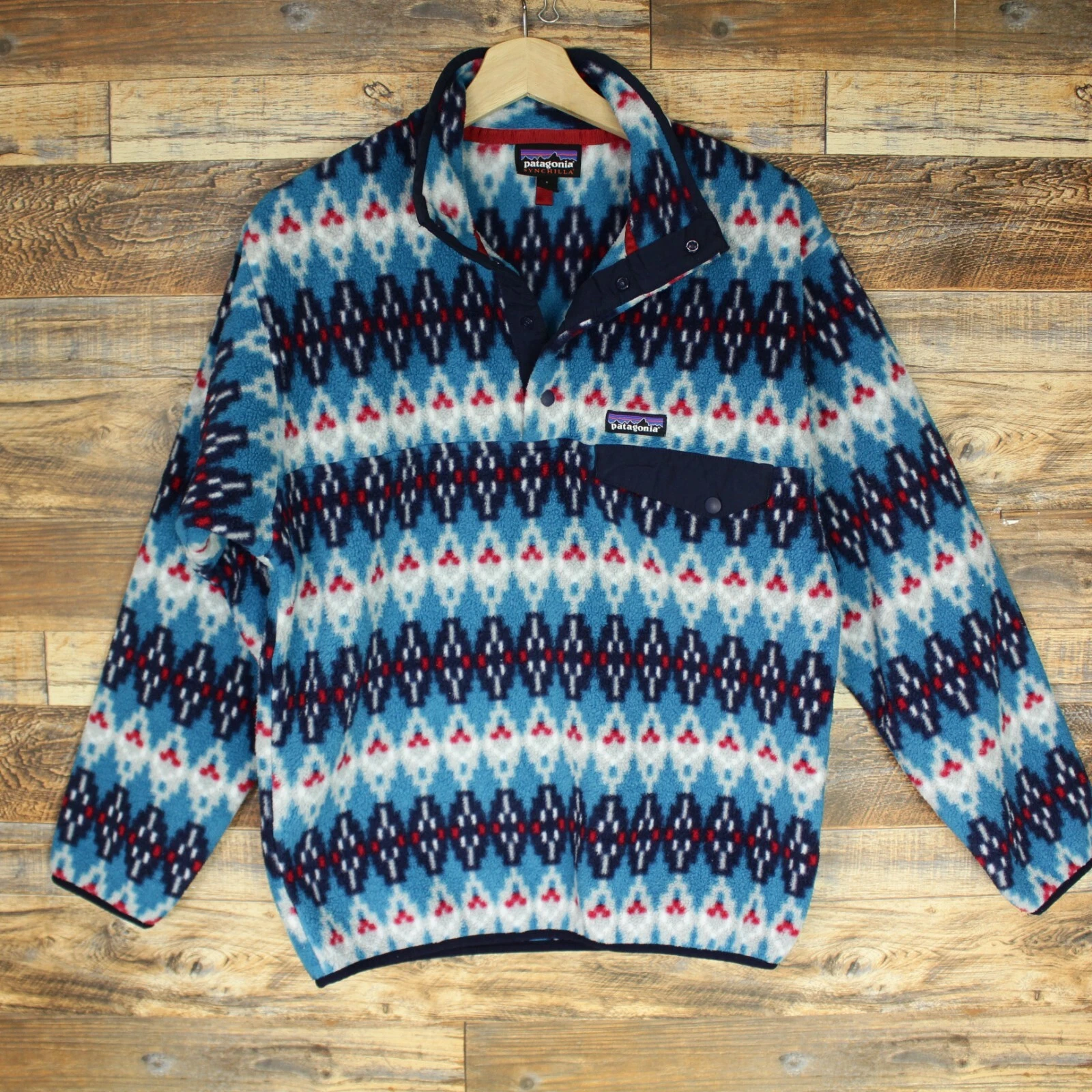patagonia synchilla snap t pullover aztec jacket