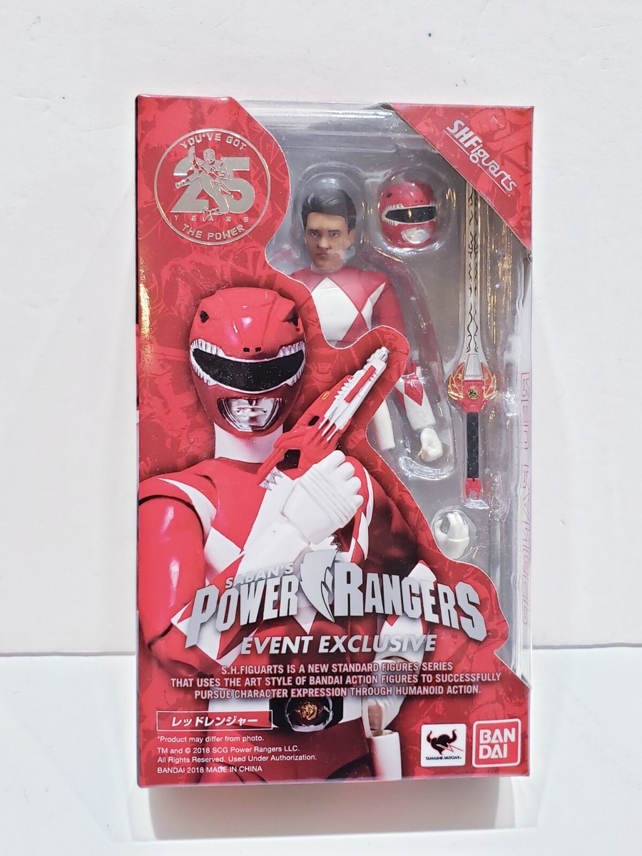 特撮 Power Rangers - Red Ranger Actn Action Q Shielded Mighty Morphin Red Ranger