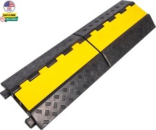 Rubber Cable Ramp Cable Protector Ramp Wire Hose Protective 2 Channel Speed Bump