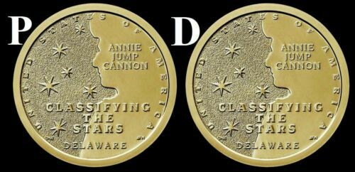 2019 P & D Delaware American Innovation Dollar (2) Münzen "unzirkuliert" USA - Bild 1 von 3