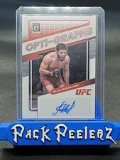 2022 UFC OPTIC ISLAM MAKHACHEV AUTOGRAPHED CARD OPTI-GRAPHS OG-IKM