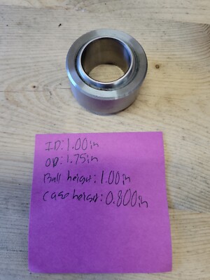 QA1 COM16T Steel Spherical Bearing COM-T Series PTFE Line 1'' ID 1-3/4 OD 1'' Wide
