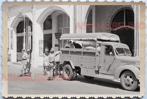 WW2 British India Army Military Truck Colonial War Vintage Singapore Photo 17847 - Picture 1 of 2