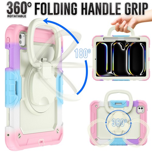 For iPad Air 1 2 9.7 5/6th 10th/9th/8th/7th Gen Pro Air 11 Heavy Duty Stand Case - Picture 164 of 220
