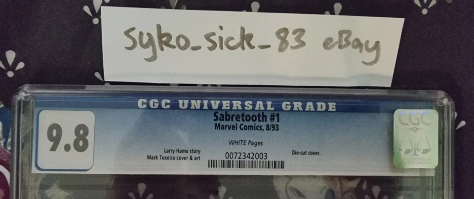 Sabretooth (1993) #1 - #4 (Full OG Set) CGC 9.8 Marvel / X-Men / Wolverine - Image 2 of 4