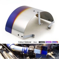 Filtro Aspirazione Aria Universale Copri Scudo Termico Acciaio Inox Filtro Carbone Bruciato