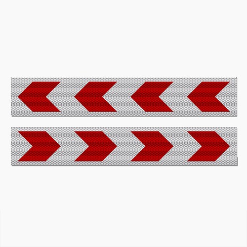 Chequered Reflective Strips Stickers High Vis Viz Safety Warning Reflector Tape - Picture 13 of 14