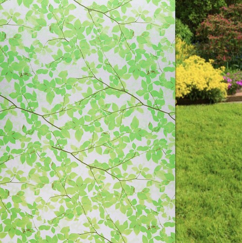 90cm x 2m Floral Privacy Frosted Frosting Removable Glass Stick Window Film - Picture 37 of 67