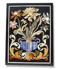24" x 18" Black Marble Dining Coffee Corner Centre  Table Top Mosaic wall panel