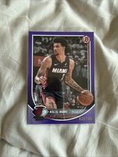 Topps 2025 Bowman Purple Serial Numbered Kel'el Ware Miami Heat 33/199 NBA