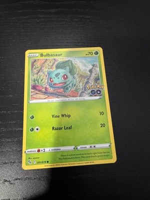 Bulbasaur 001/078 Common Pokemon GO Pokemon Near Mint