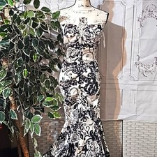 Xscape Ruched Satin Mermaid Hem Gown 8