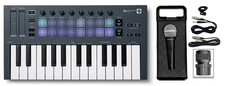 Novation FLkey Mini 25-Mini-Key MIDI Keyboard Controller 4 FL Studio Microphone