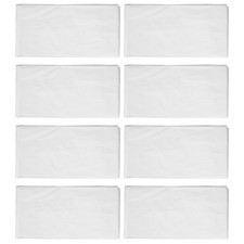 8 Pack Round Tablecloth, 84 Inch White Disposable Table Covers PEVA 8667