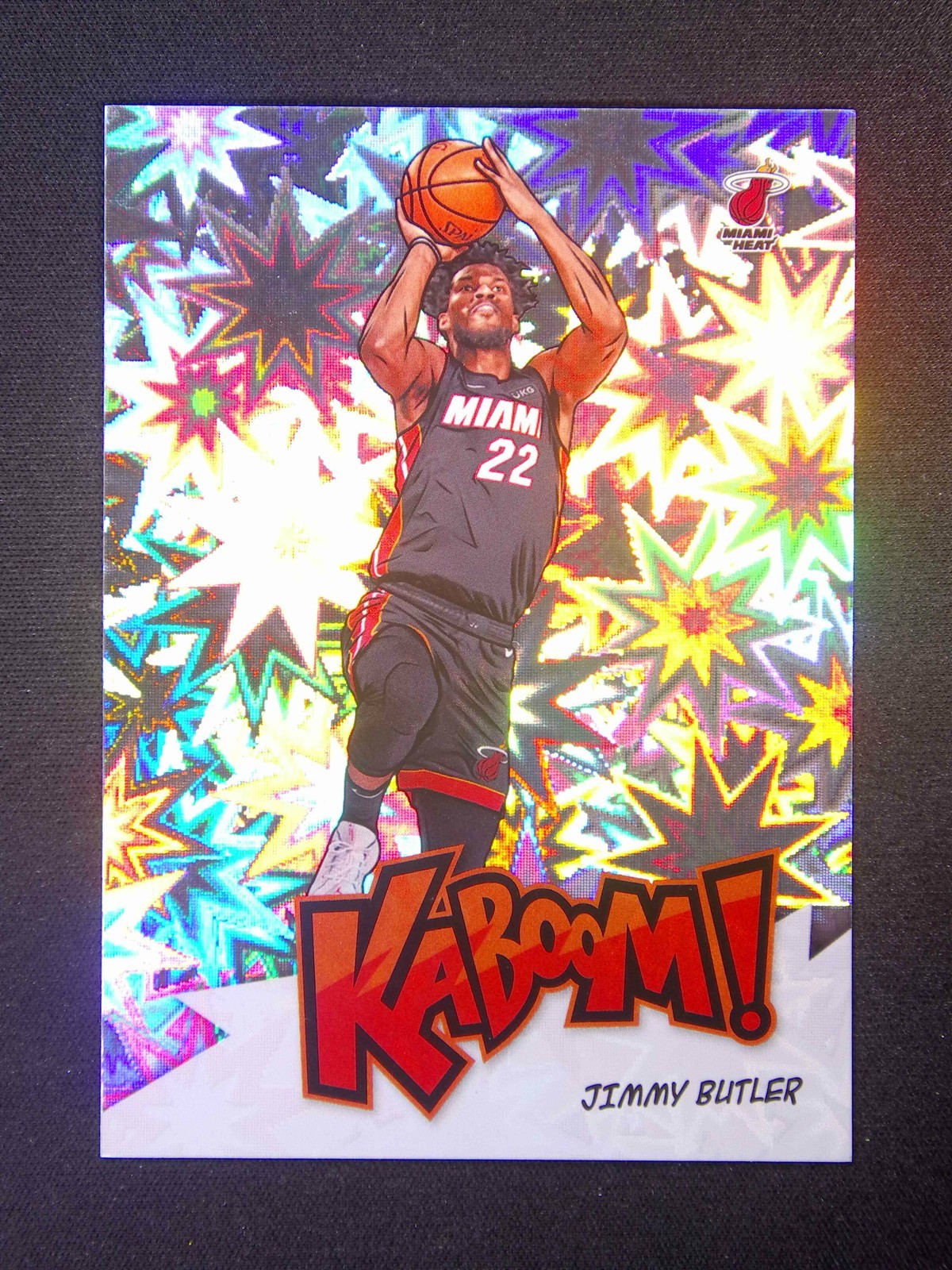 2020-21 Panini Crown Royale Jimmy Butler #14 Kaboom Case Hit SSP