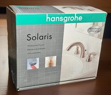 Hansgrohe Solaris E Widespread 2 Handle Bathroom Faucet - Brushed Nickel