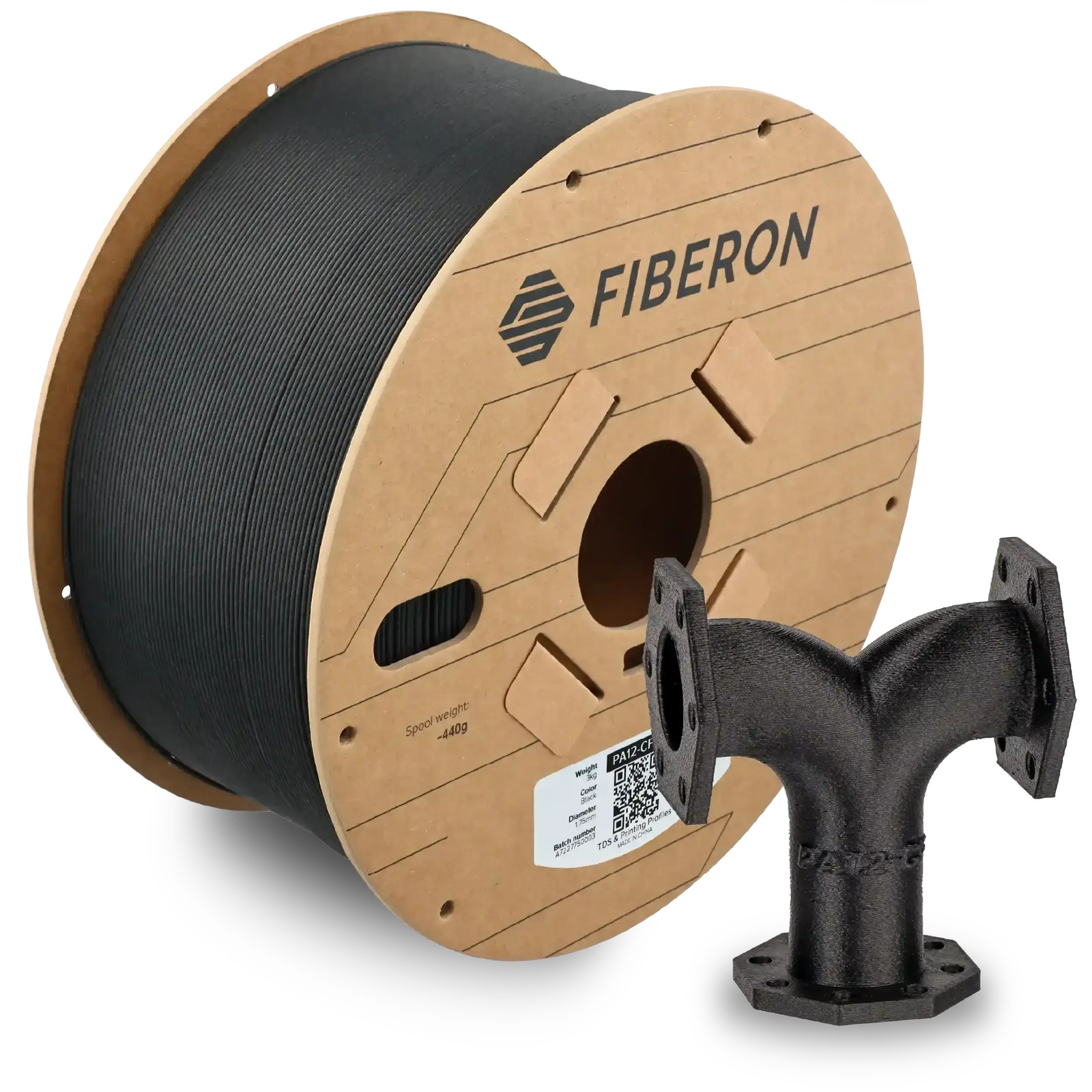 Polymaker Fiberon™ PA12-CF10 Filament 3D Druck Carbon Kohlefaser 1.75 mm - Bild 2