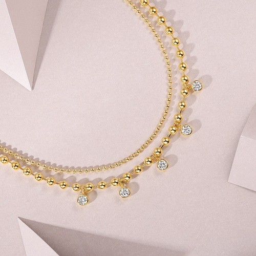 Collar de cadena de tenis MOISSANITE 5cttw para mujer de plata de ley 925 probador de pase - Imagen 5 de 11