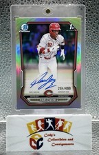 2026 BOWMAN CHROME PABLO NUNEZ 1ST ROOKIE AUTO REFRACTOR SP /499 CINCINNATI REDS