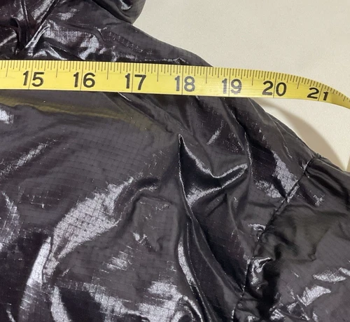 Broken Planet Men's Black Puffer Jacket Hooded Size L Multiple Zip Pockets EUC image 6